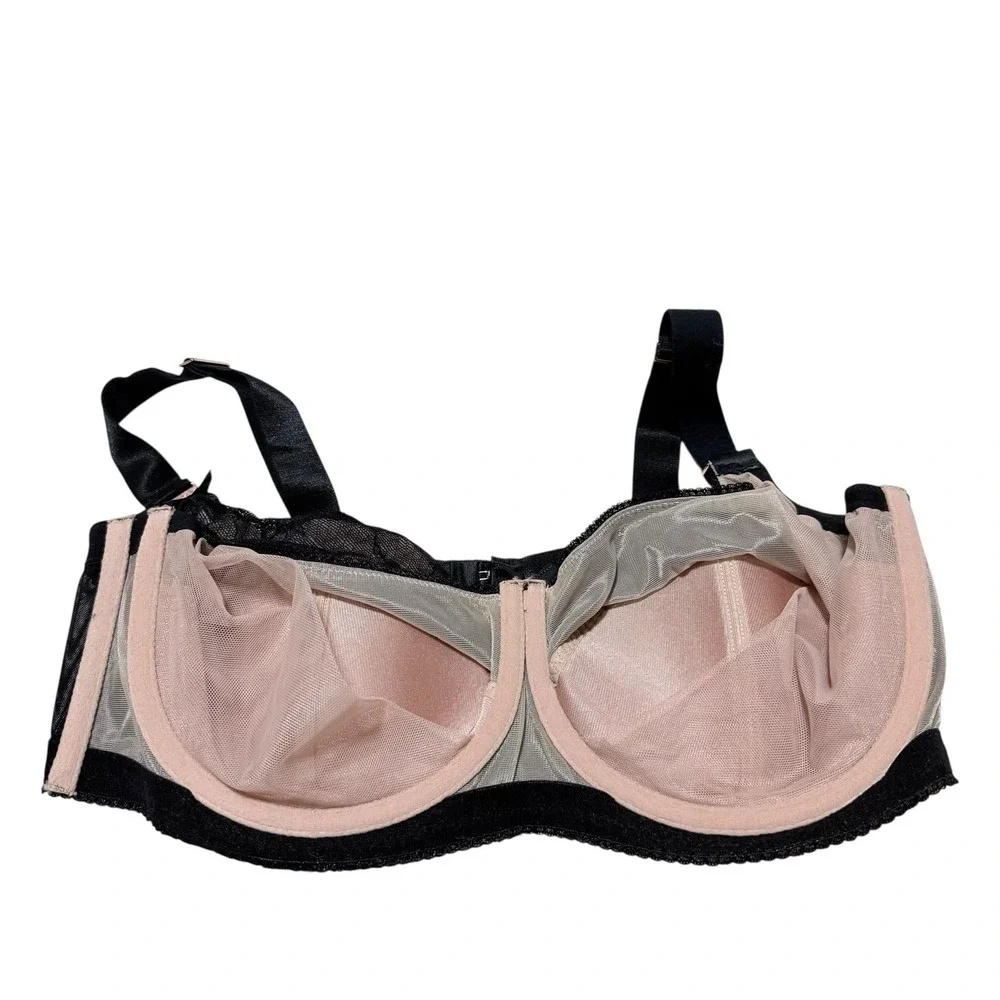 Gossard 38FF‎ UK ( 38H US) NWOT  Revolution Half Padded Bra Black Underwire Bow
